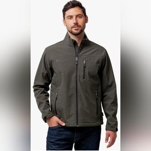 NWT Free Country Men's Medium Olive Softshell Jacket